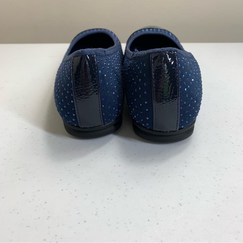 Karen Scott Womens Ambree Navy Toe Cap Slip On Shoes -size8.5 - Picture 4 of 13